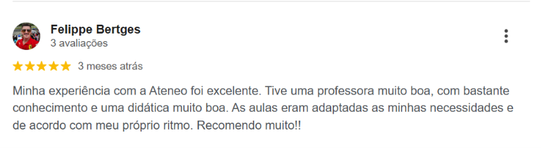 Depoimento Ateneo Idiomas
